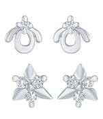 White crystal earrings