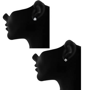 White crystal earrings 2