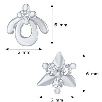 White crystal earrings 3