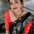 Black Color  New Bollywood Banarasi Saree with Contrast Border