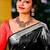 Black Color  New Bollywood Banarasi Saree with Contrast Border