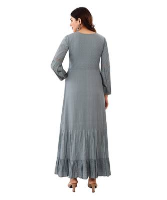 Grey embroidered cotton kurtas-and-kurtis 2