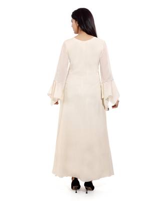 Cream embroidered cotton kurtas-and-kurtis 2