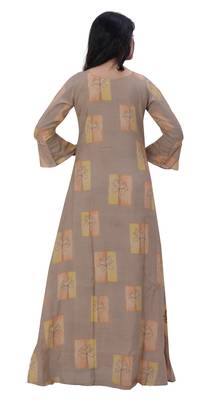 Mustard printed cotton kurtas-and-kurtis 2