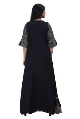 Black embroidered cotton kurtas-and-kurtis 2