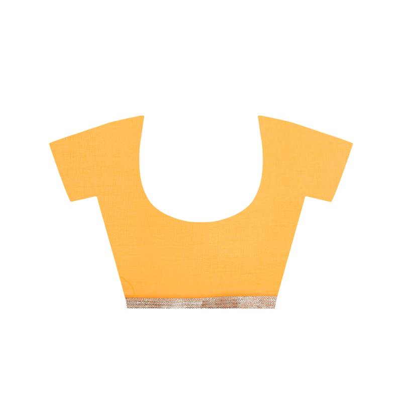 Tye N Dye Saree Emellished Gota Pati Work With Golden Border Lace