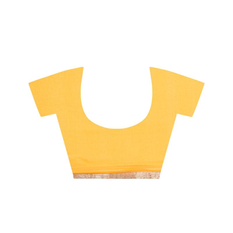 Tye N Dye Saree Emellished Gota Pati Work With Golden Border Lace