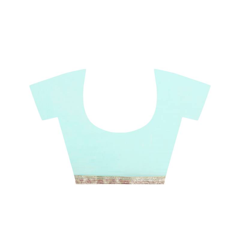 Tye N Dye Saree Emellished Gota Pati Work With Golden Border Lace