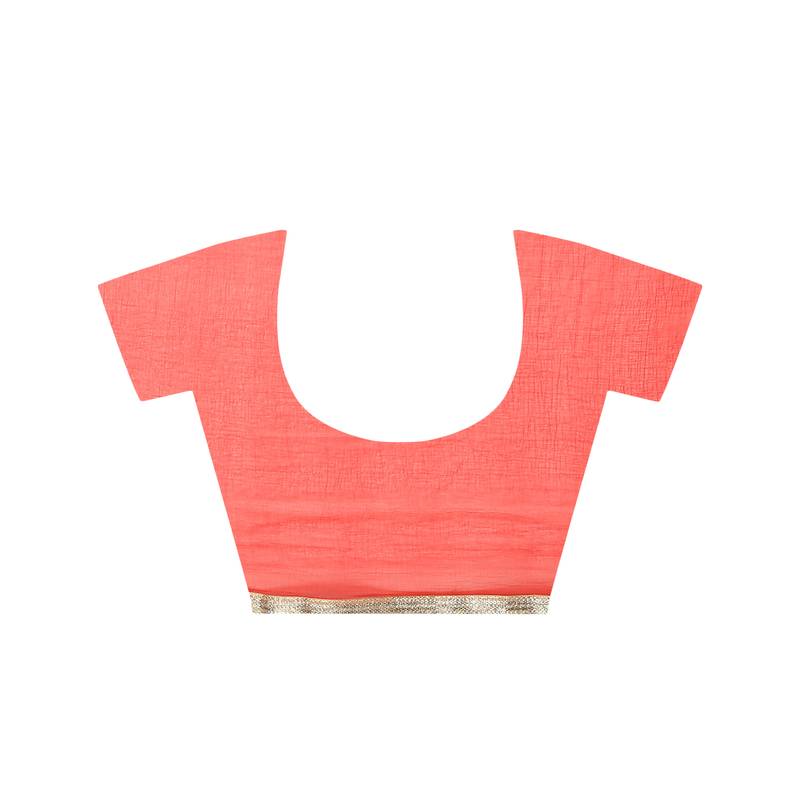 Tye N Dye Saree Emellished Gota Pati Work With Golden Border Lace