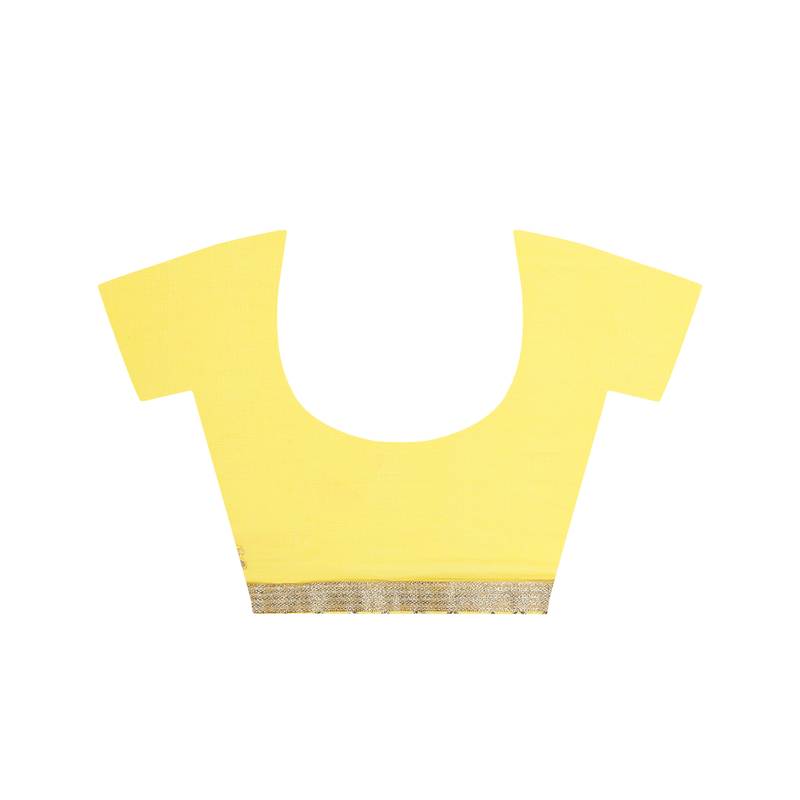 Tye N Dye Saree Emellished Gota Pati Work With Golden Border Lace