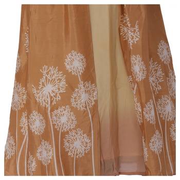 Brown embroidered silk kurtas-and-kurtis 5