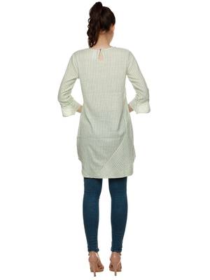 Green printed cotton kurtas-and-kurtis 2