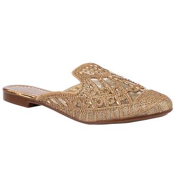 Do Bhai Copper Embellished Mules For Women 1