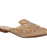 Do Bhai Copper Embellished Mules For Women