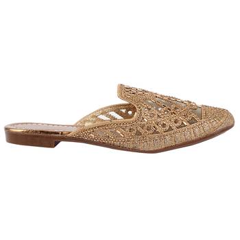Do Bhai Copper Embellished Mules For Women 2