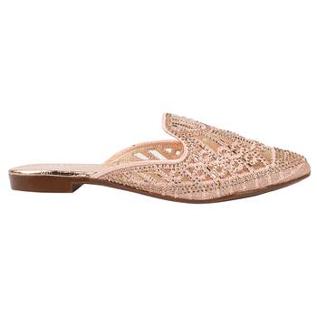 Do Bhai Pink Embellished Mules For Women 2