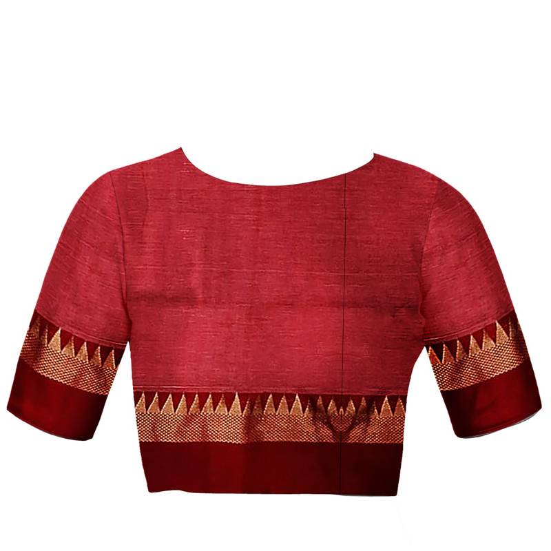 Women's cotton Temple border Saree