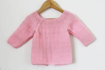 Pink hand woven woolen blends girls-jackets-coats 2