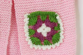 Pink hand woven woolen blends girls-jackets-coats 3