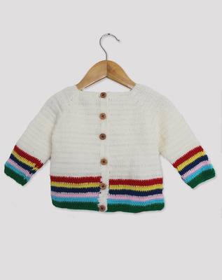 Multicolor hand woven woolen blends girls-jackets-coats 1