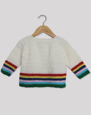 Multicolor hand woven woolen blends girls-jackets-coats 2