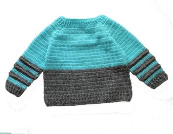 Grey hand woven woolen blends girls-jackets-coats 2