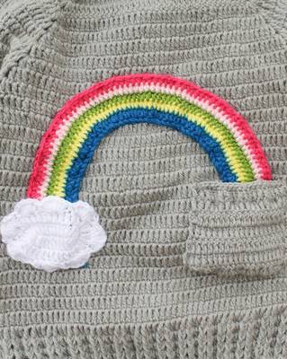 Grey hand woven woolen blends girls-jackets-coats 3