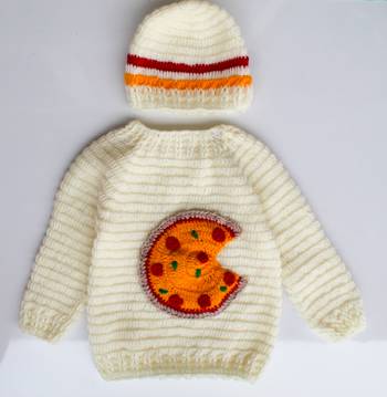 White hand woven woolen blends girls-jackets-coats 1