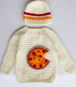 White hand woven woolen blends girls-jackets-coats