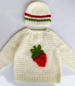 White hand woven woolen blends girls-jackets-coats