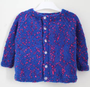 Blue hand woven woolen blends girls-jackets-coats 1