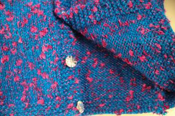 Blue hand woven woolen blends girls-jackets-coats 4