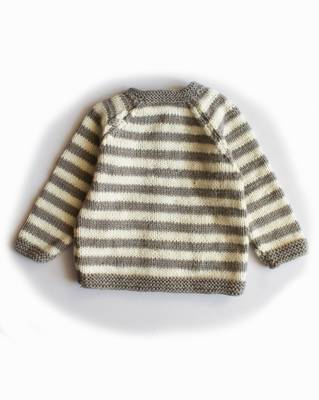 Grey hand woven woolen blends girls-jackets-coats 4