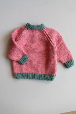 Pink hand woven woolen blends girls-jackets-coats 1