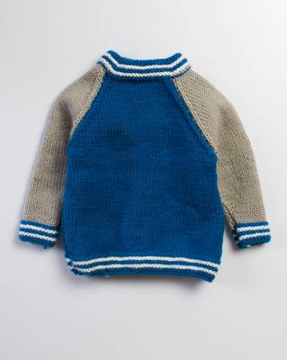 Blue hand woven woolen blends girls-jackets-coats 2