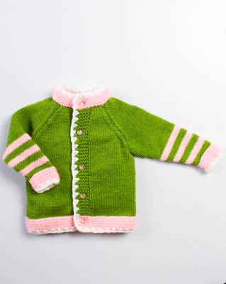 Green hand woven woolen blends girls-jackets-coats 3