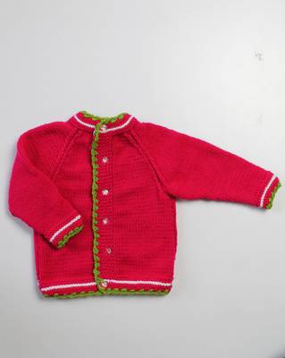 Pink hand woven woolen blends girls-jackets-coats 1