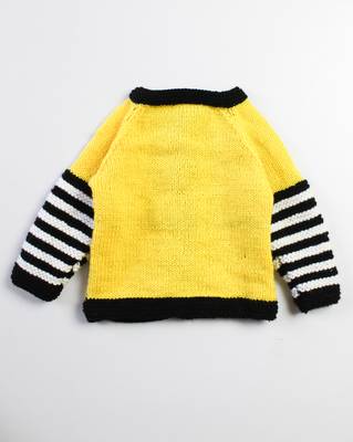 Yellow hand woven woolen blends girls-jackets-coats 2