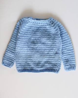 Blue hand woven woolen blends girls-jackets-coats 2