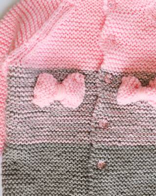 Pink hand woven woolen blends girls-jackets-coats 3