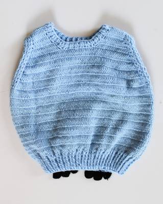 Blue hand woven woolen blends girls-jackets-coats 2