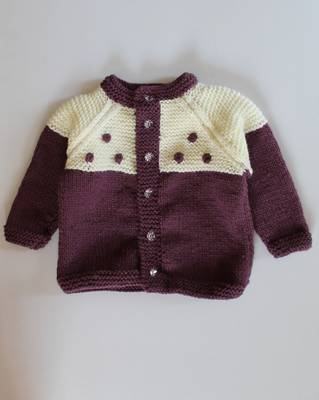 Purple hand woven woolen blends girls-jackets-coats 1