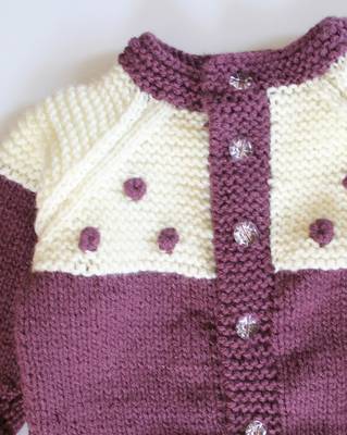 Purple hand woven woolen blends girls-jackets-coats 3