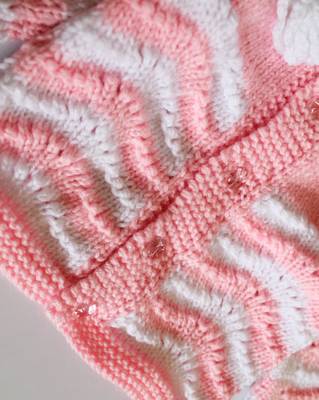 Pink hand woven woolen blends girls-jackets-coats 3