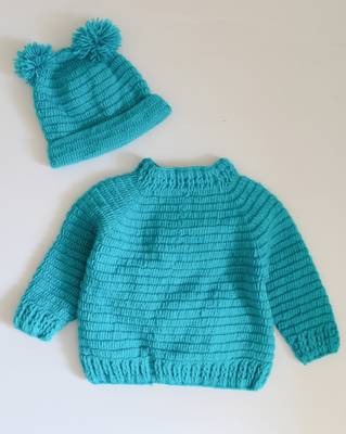 Blue hand woven woolen blends girls-jackets-coats 2