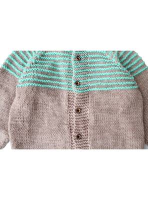 Beige hand woven woolen blends girls-jackets-coats 3