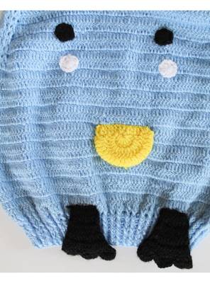 Blue hand woven woolen blends girls-jackets-coats 3