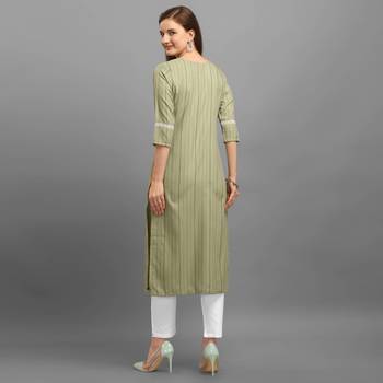Light green printed rayon ethnic-kurtis 2