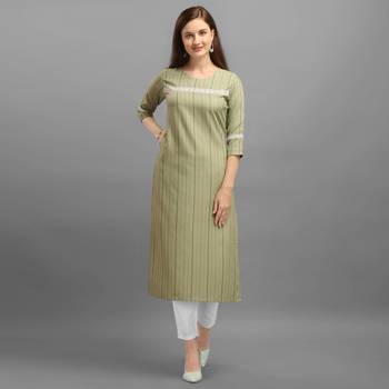 Light green printed rayon ethnic-kurtis 4