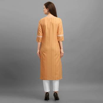 Peach printed rayon ethnic-kurtis 2